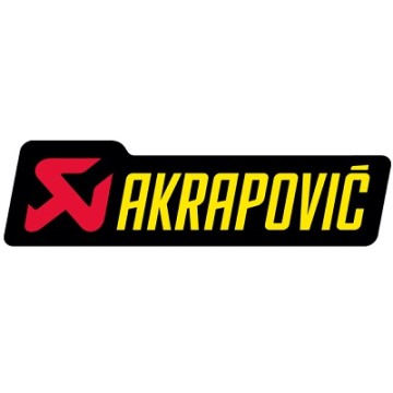ADHESIVO AKRAPOVIC 200X60 NEGRO/AMARILLO/ROJO 43200826