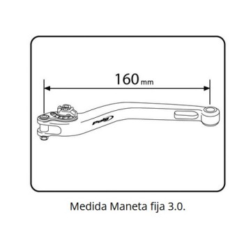 MANETA FRENO FIJA 3.0 120NN   