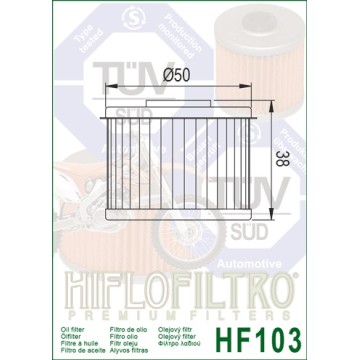 FILTRO ACEITE HF103