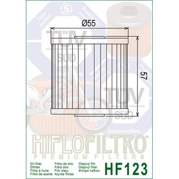 FILTRO ACEITE HF123