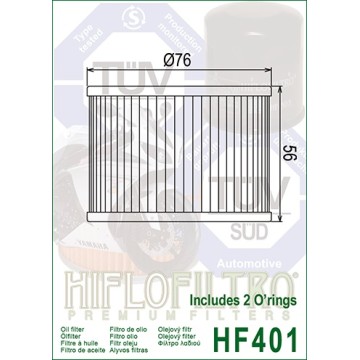 FILTRO ACEITE HF401