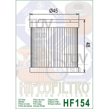 FILTRO ACEITE HF154