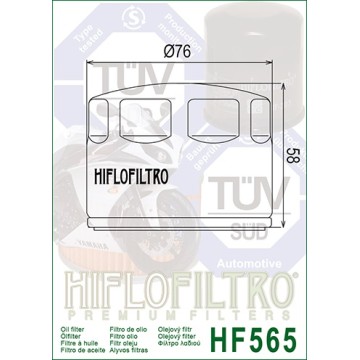 FILTRO ACEITE HF565