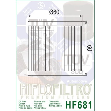 FILTRO ACEITE HF681